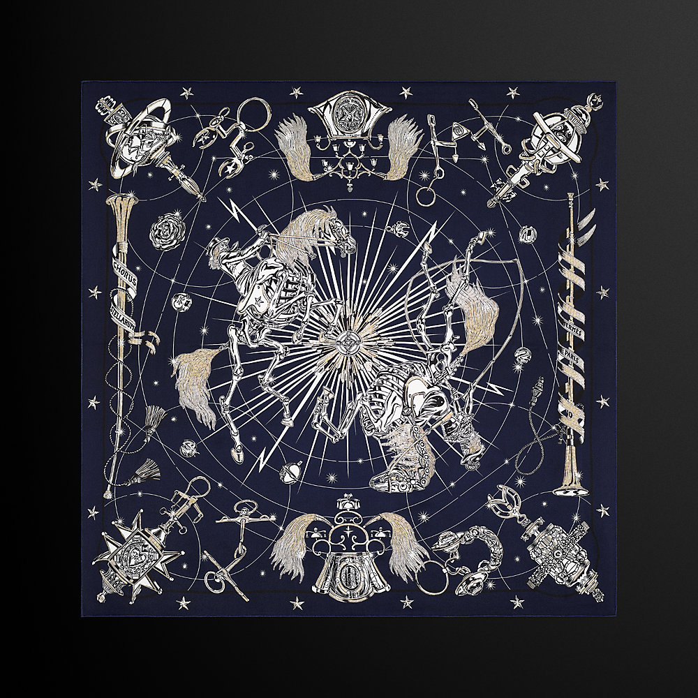 Chorus Stellarum embroidered scarf 70 | Hermès Singapore